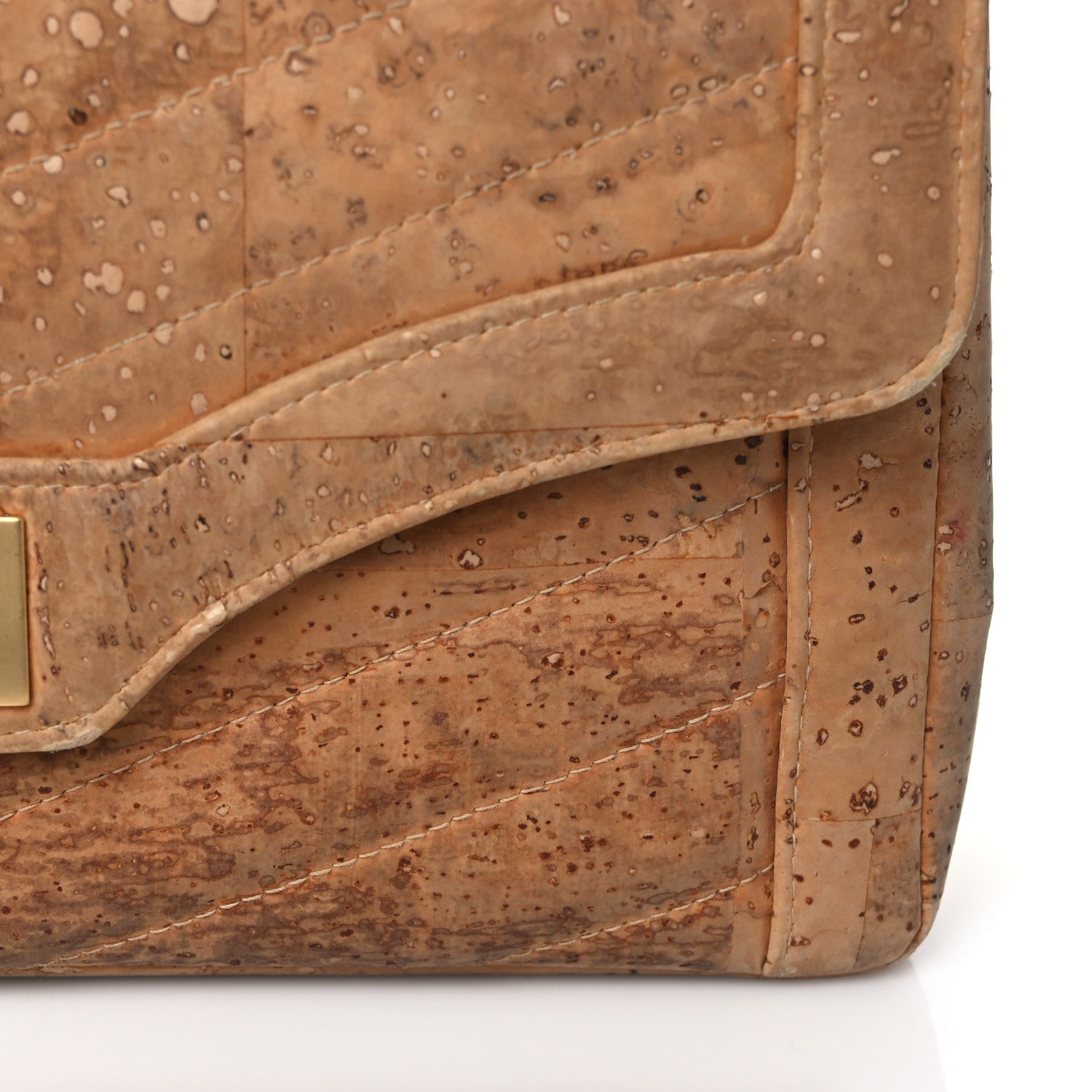 Chanel Cork Chevron Quilted Small Mademoiselle Flap Beige 13 of 16