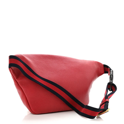 Gucci Grained Calfskin Logo Belt Bag Hibiscus Red 3 of 8