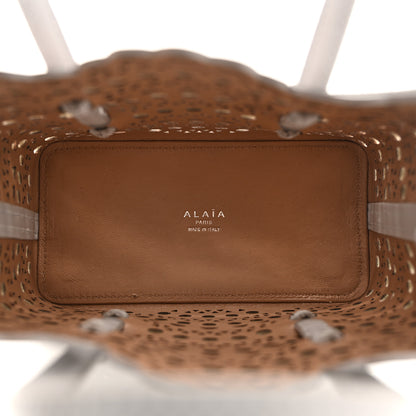 Alaia Calfskin Vienne Wave Mina 16 Bag Gris Perle 5 of 9