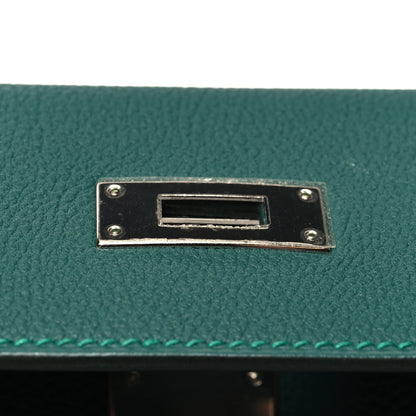 Hermes Togo Evercolor Box Kelly Retourne 28 Malachite Bleu Zanzibar Black 11 of 12