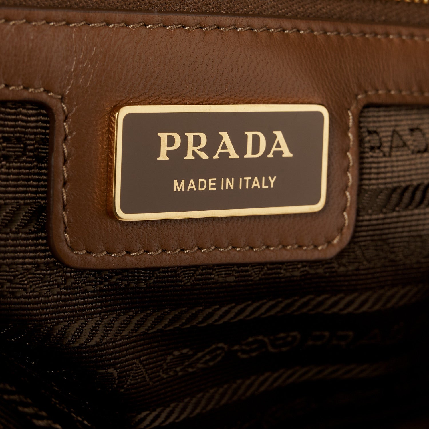Prada Re-Nylon Saffiano Medium Re-Edition 1978 Two Handle Bag Sughero 6 of 10