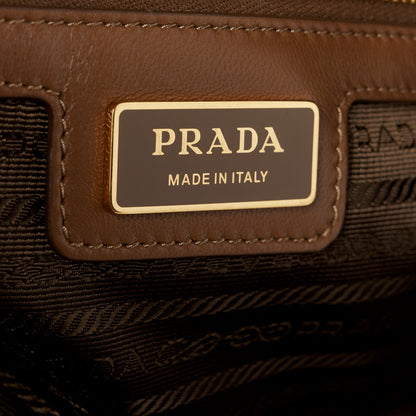 Prada Re-Nylon Saffiano Medium Re-Edition 1978 Two Handle Bag Sughero 6 of 10