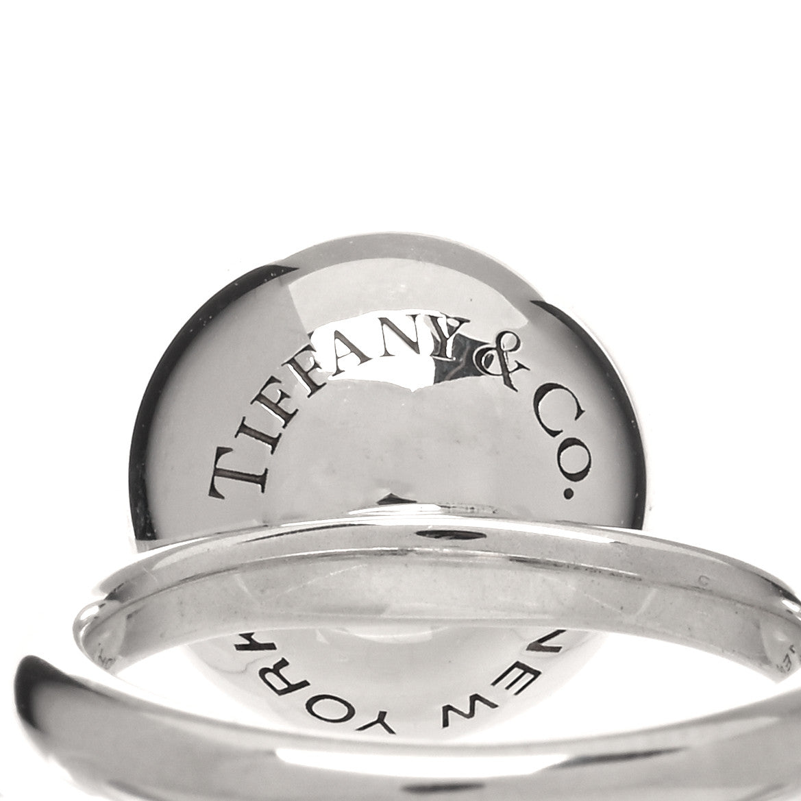 Tiffany Sterling Silver 12mm HardWear Ball Ring 48 4.5 4 of 6