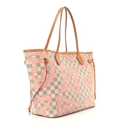 Louis Vuitton Damier Azur Tahitienne Neverfull MM 3 of 20