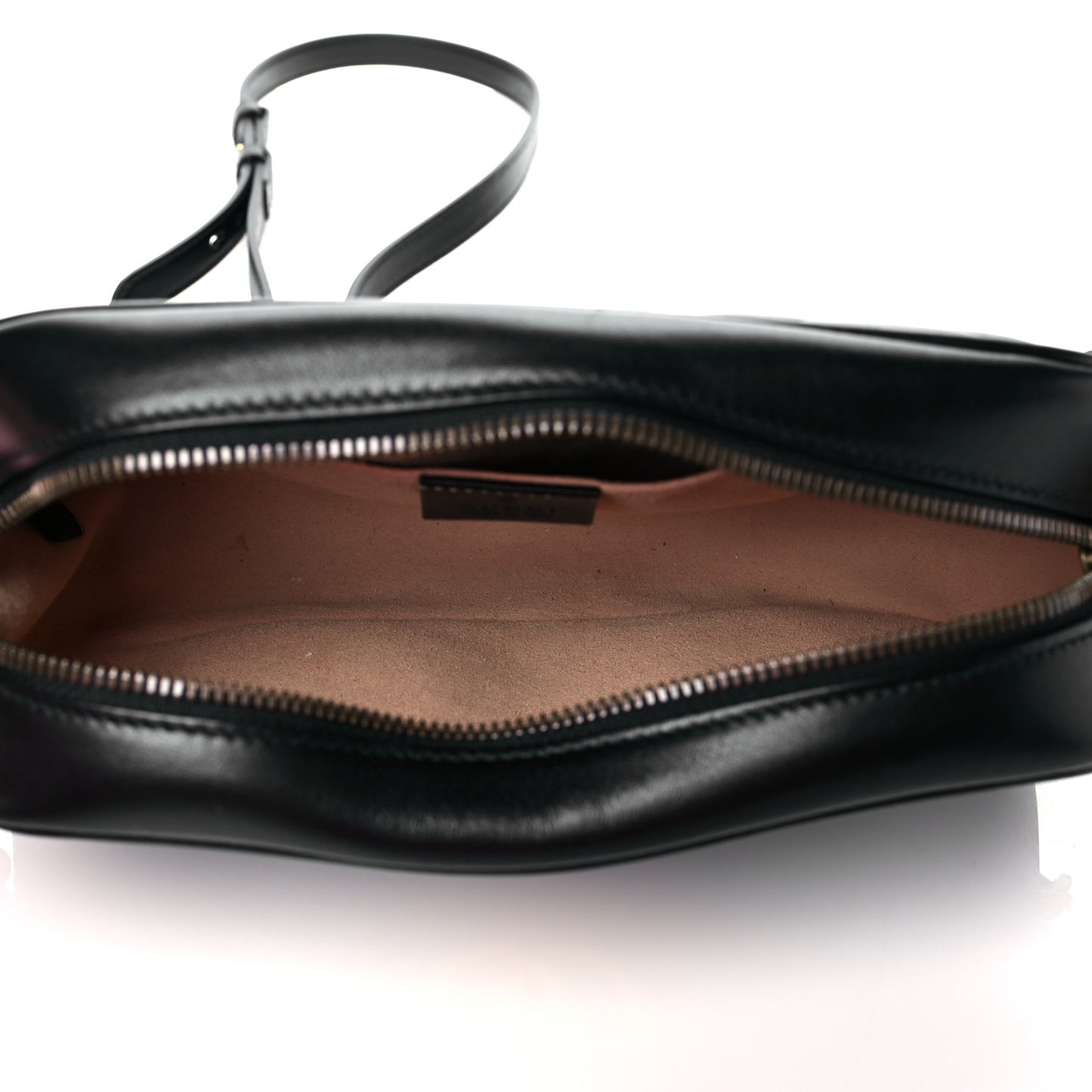 Calfskin Matelasse Small GG Marmont Chain Shoulder Bag Black