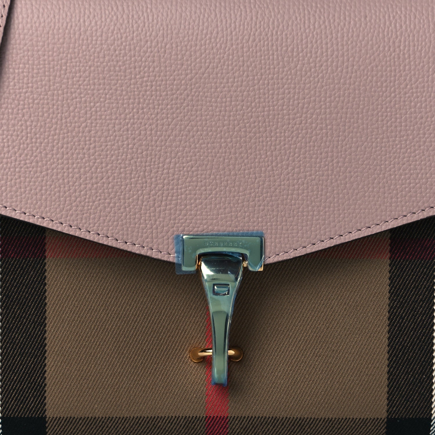 Burberry Derby Calfskin House Check Small Macken Crossbody Bag Pale Orchid 8 of 10