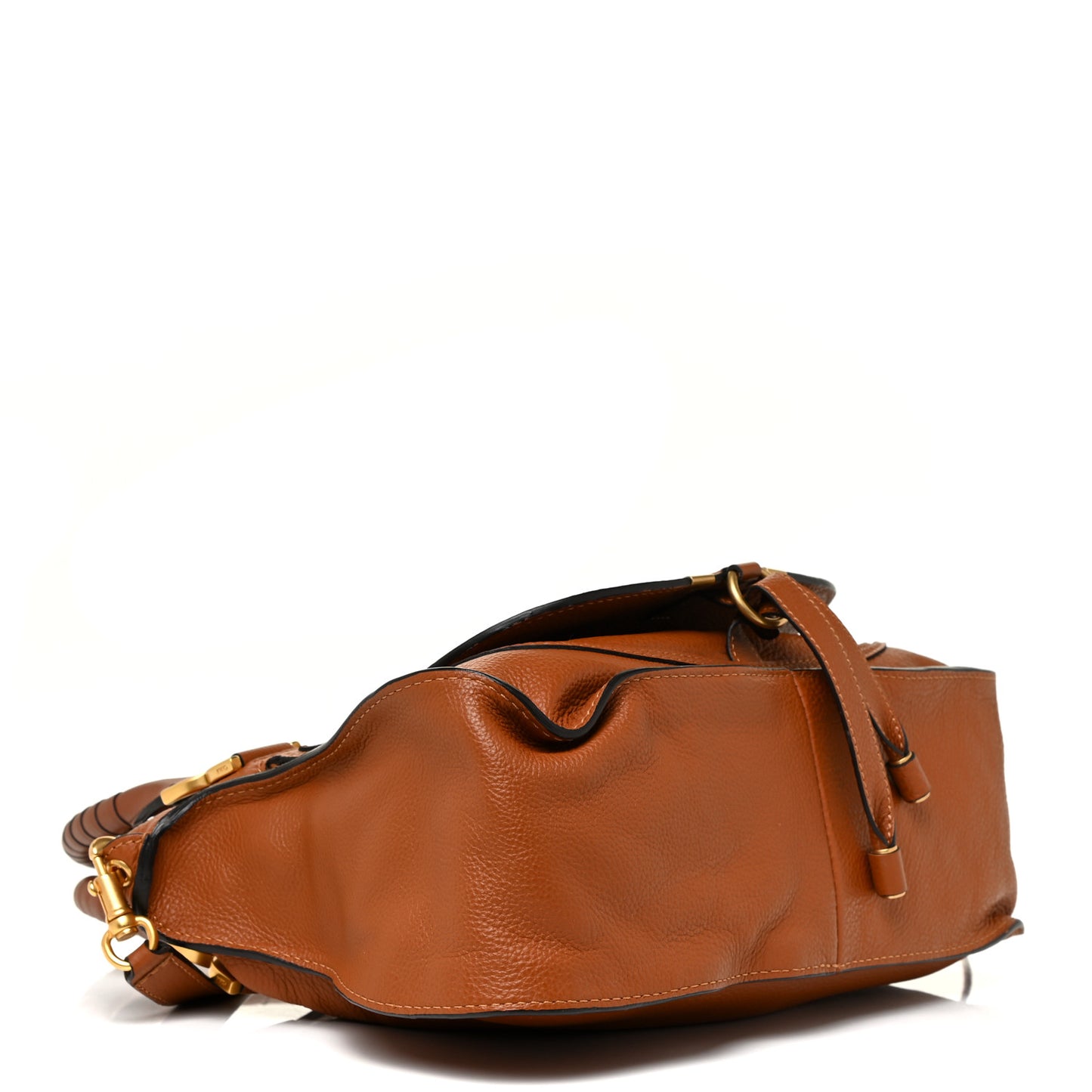 Calfskin Medium Marcie Satchel Tan