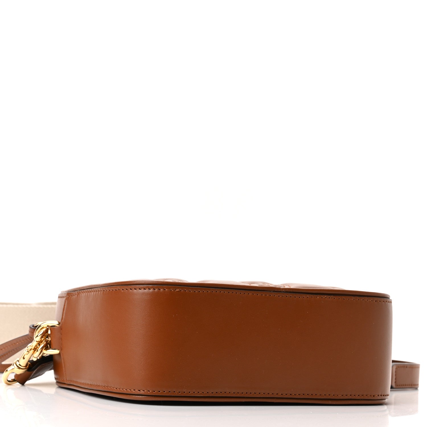 Gucci Calfskin GG Matelasse Shoulder Bag Peanut Brown Natural 4 of 9
