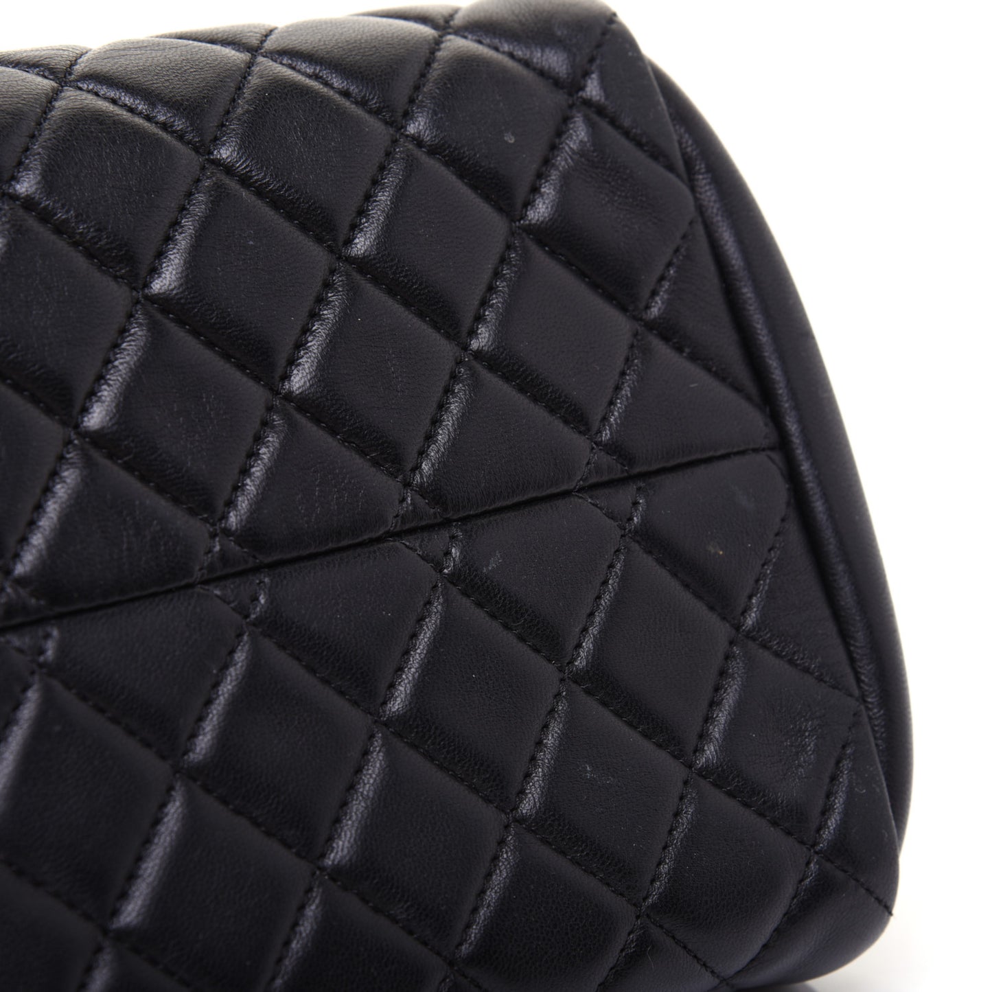 Lambskin Quilted Medium Just Mademoiselle Black
