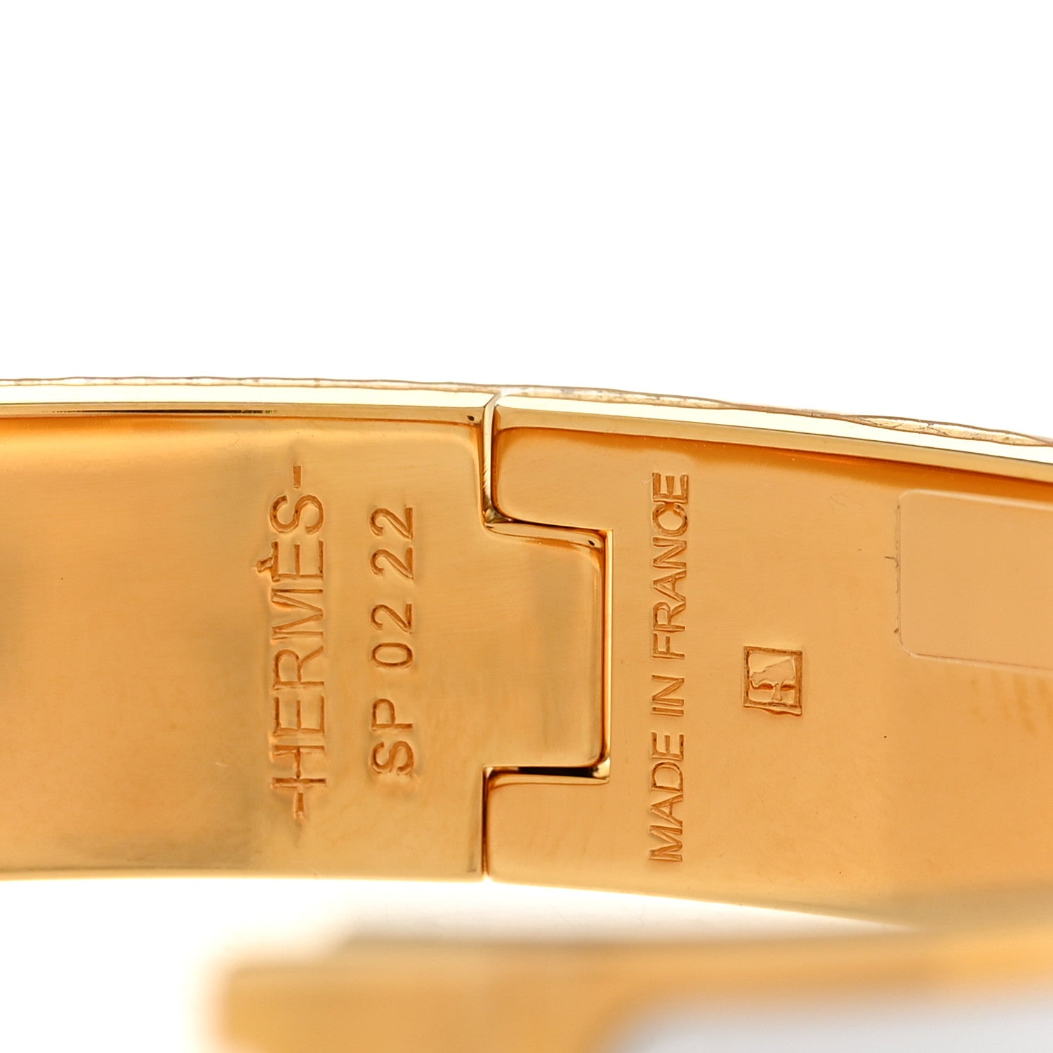 Hermes Enamel Narrow Clic Clac H Bracelet PM White 4 of 5