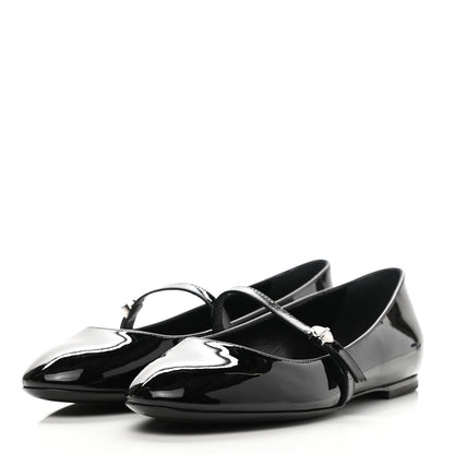 Louis Vuitton Patent Uniformes Ballerina Flat 36 Black 3 of 9