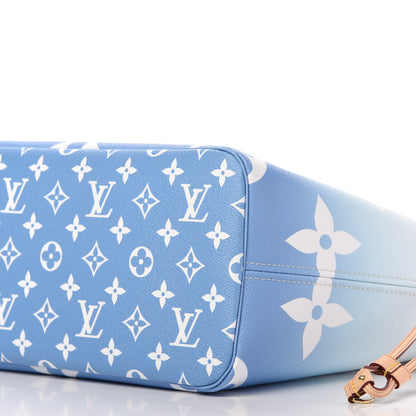 Louis Vuitton Monogram Giant By The Pool Neverfull MM Blue 7 of 10