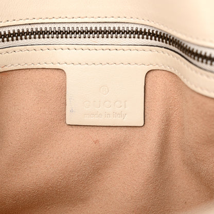 Gucci Calfskin Matelasse Small GG Marmont Shoulder Bag White 6 of 15