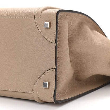 Celine Drummed Calfskin Mini Luggage Dune 9 of 10