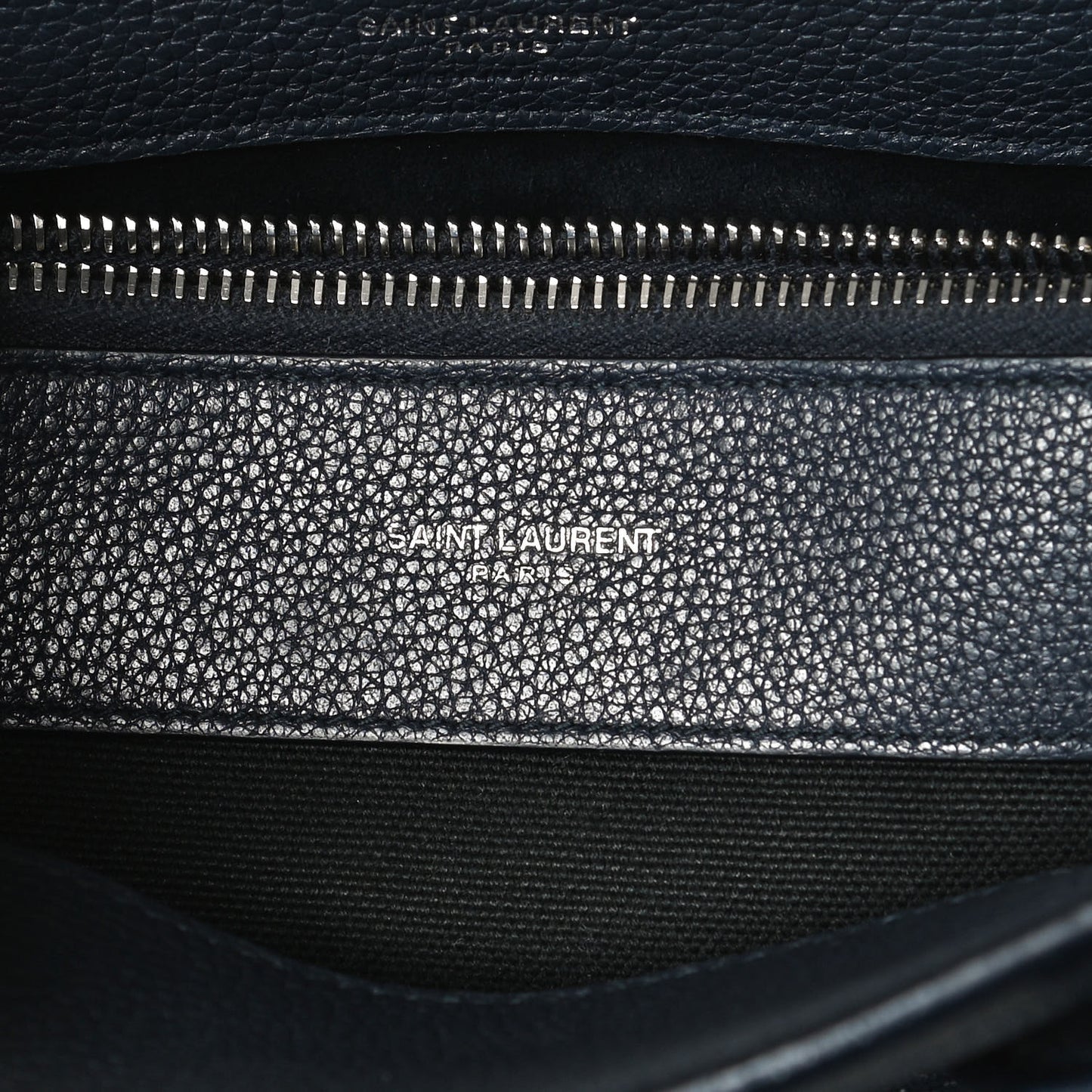 Grained Calfskin Baby Supple Sac De Jour Navy