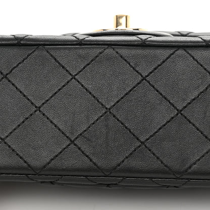 Chanel Lambskin Quilted Mini Rectangular Flap Black 11 of 12