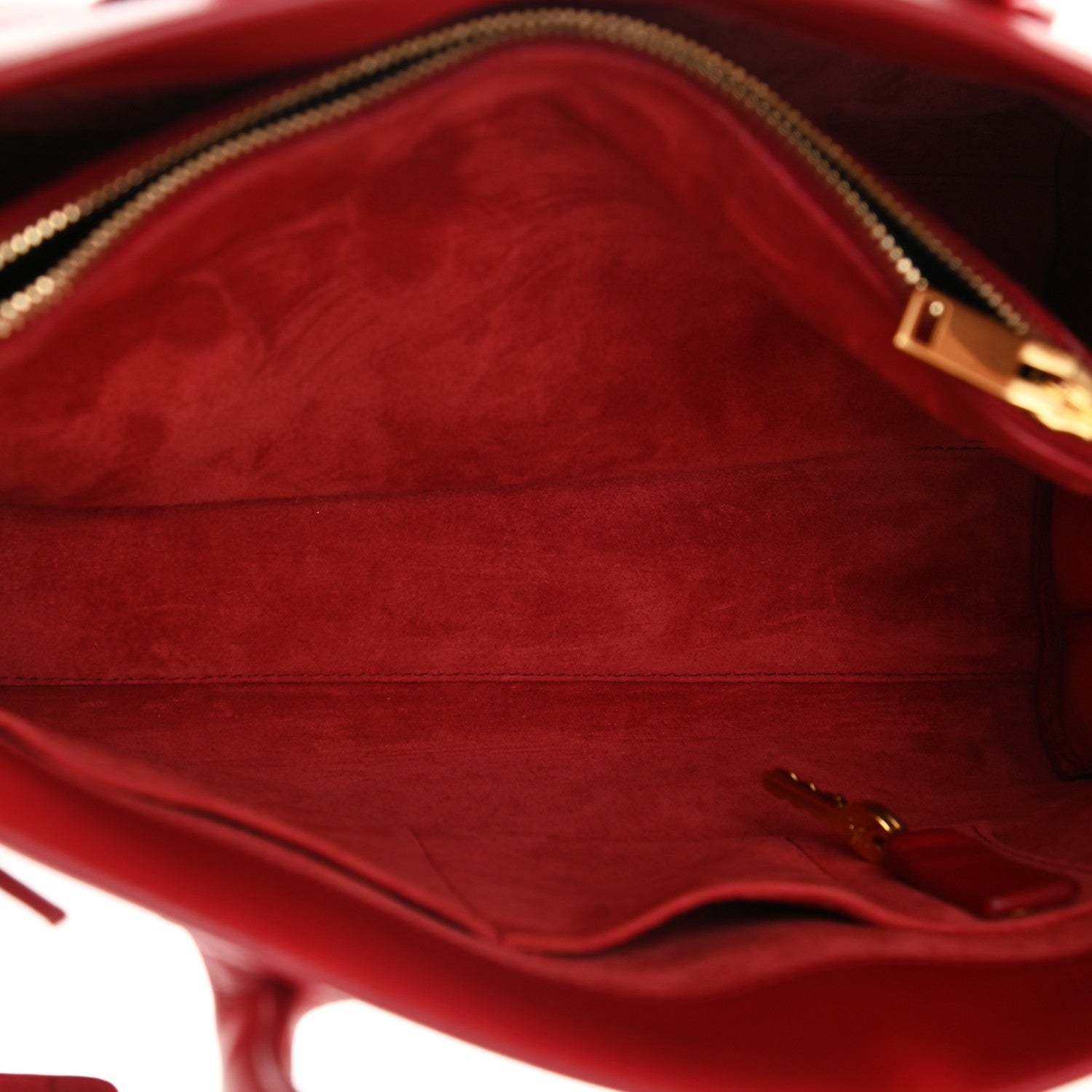 Saint Laurent Calfskin Small Sac De Jour Vermillion 6 of 11