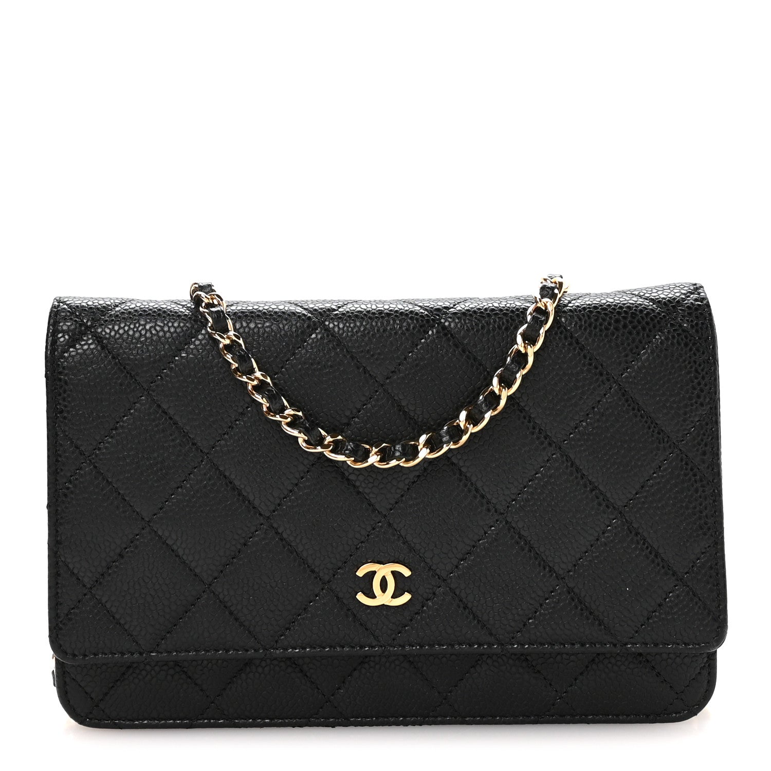 Chanel Caviar Quilted Wallet on Chain WOC Black 1 of 10