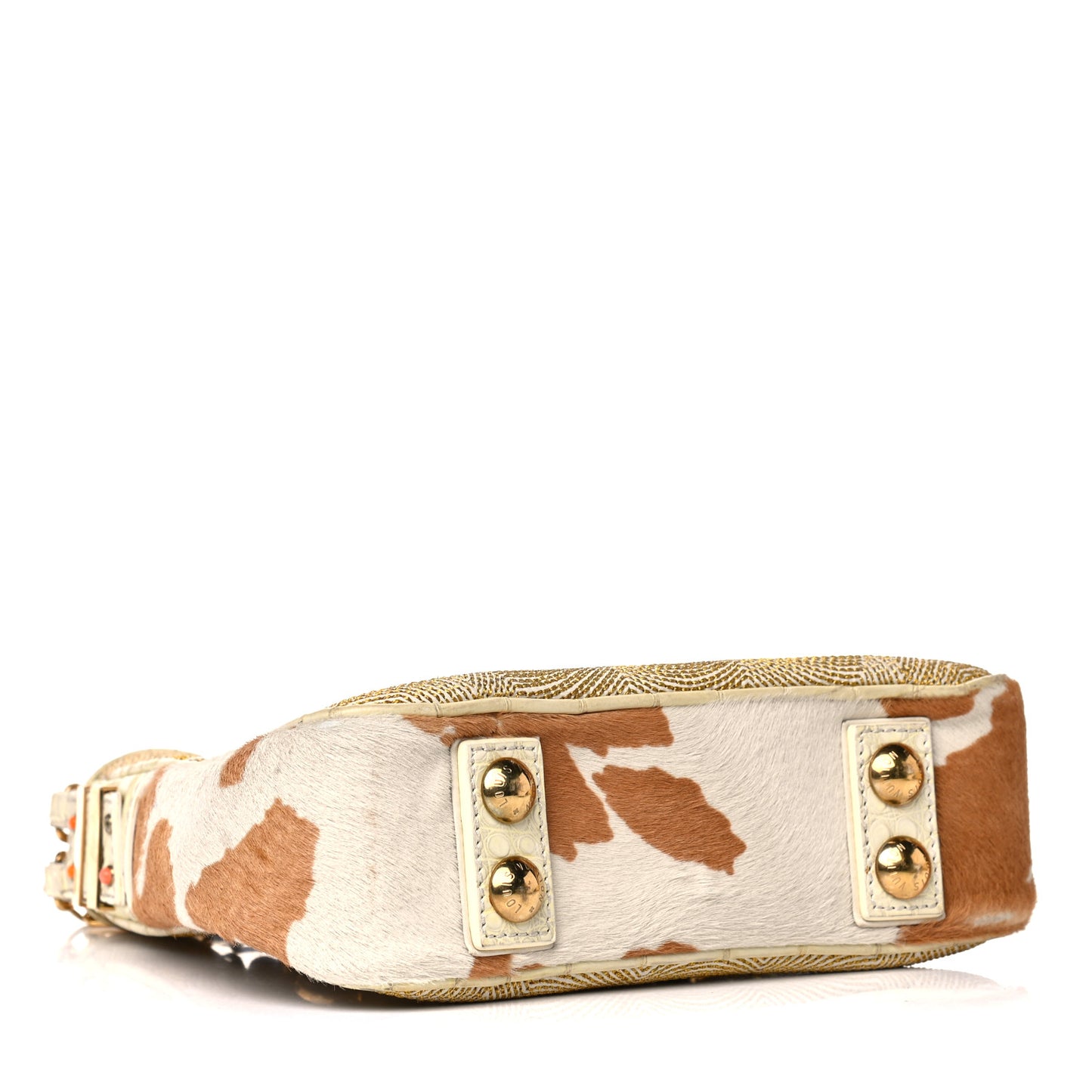 Calfskin Pony Hair Les Extraordinaires Tupelo GM White