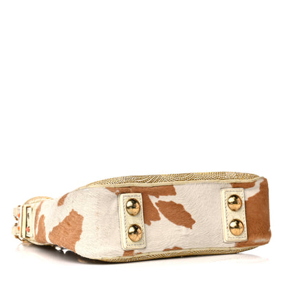 Louis Vuitton Calfskin Pony Hair Les Extraordinaires Tupelo GM White 5 of 27