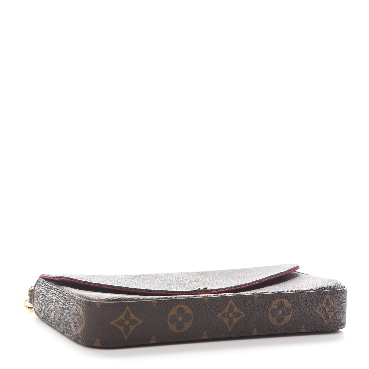 Monogram Pochette Felicie Chain Wallet Fuchsia