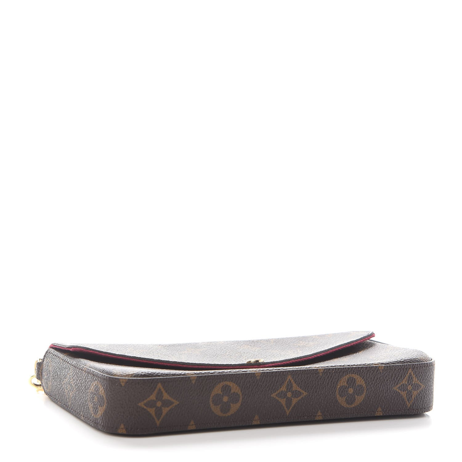 Louis Vuitton Monogram Pochette Felicie Chain Wallet Fuchsia 4 of 11