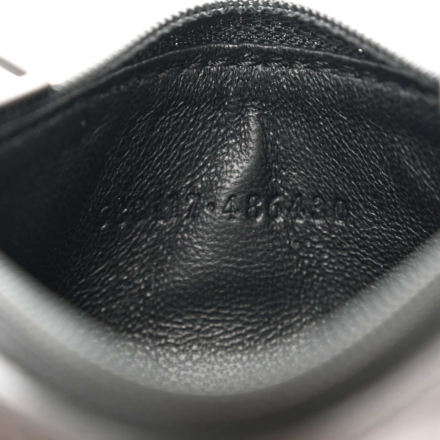 Alexander McQueen Calfskin Graffiti Card Key Pouch Black White 7 of 7