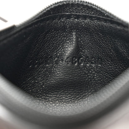 Alexander McQueen Calfskin Graffiti Card Key Pouch Black White 7 of 7