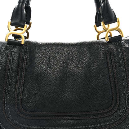 Chloe Calfskin Large Marcie Satchel Black Black 9 of 13