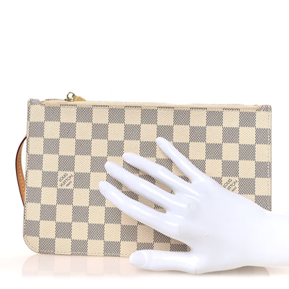 Louis Vuitton Damier Azur Neverfull MM GM Pochette 2 of 7