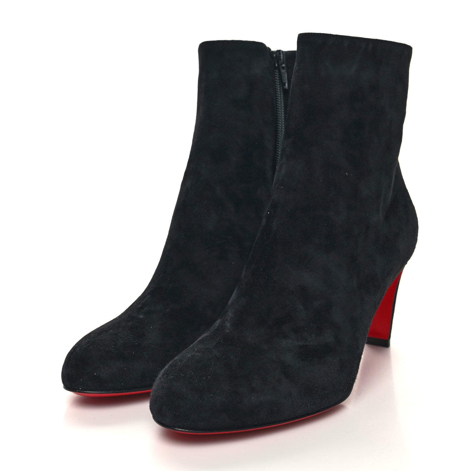 Christian Louboutin Veau Velours Top 70 Ankle Boots 36.5 Black 3 of 7