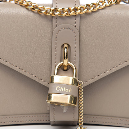 Chloe Shiny Goatskin Calfskin Aby Chain Shoulder Bag Motty Grey 8 of 8