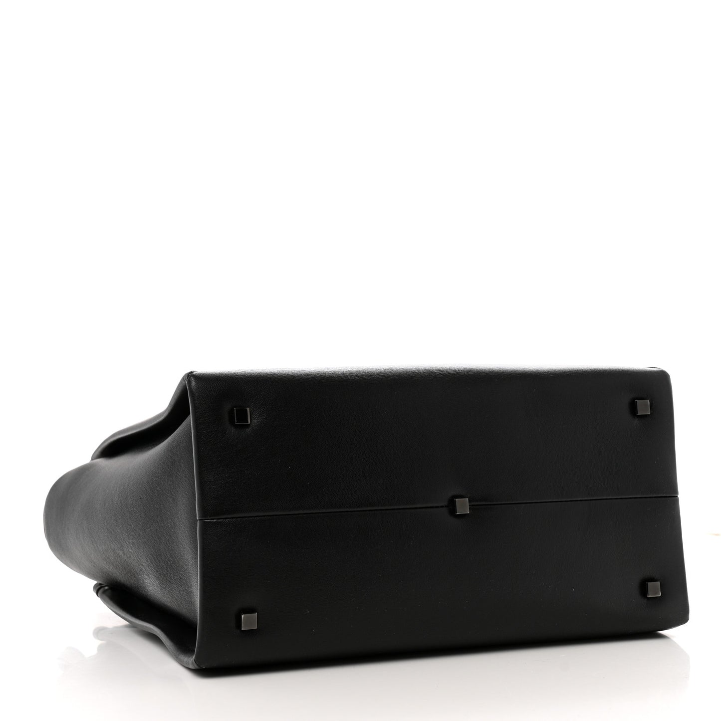 Nappa Monochrome Medium One Stud Handbag Black