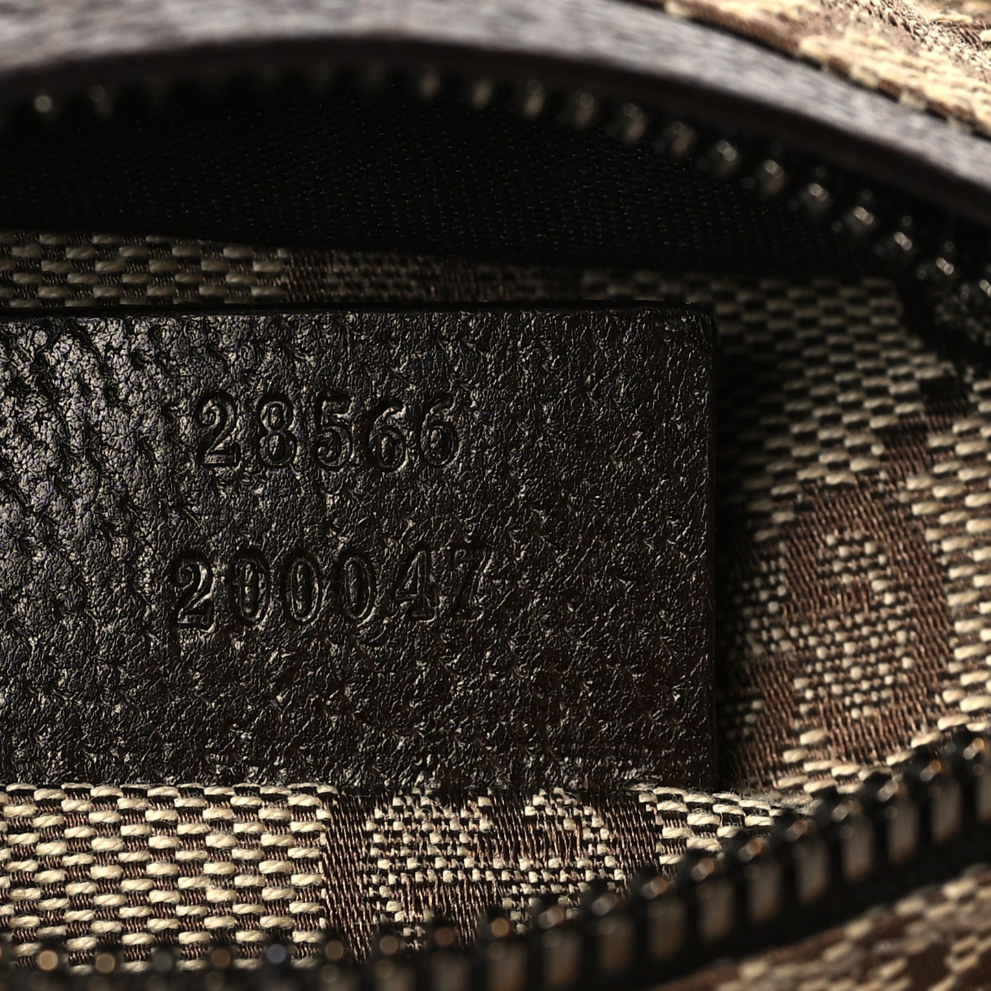 Monogram Web Belt Bag Dark Brown