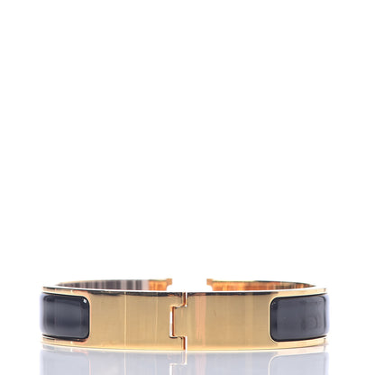 Hermes Enamel Narrow Clic Clac H Bracelet PM Black 3 of 6
