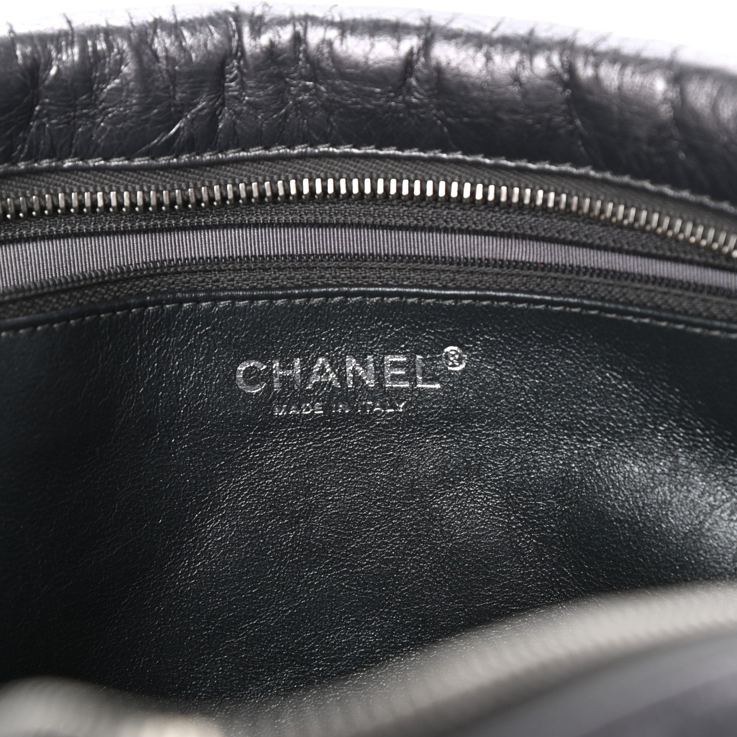 Chanel Metallic Aged Calfskin Quilted Large Reissue Camera Case Silver 6 of 10
