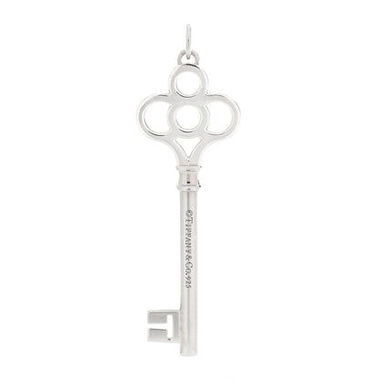 Tiffany Sterling Silver Large Crown Key Pendant 3 of 3