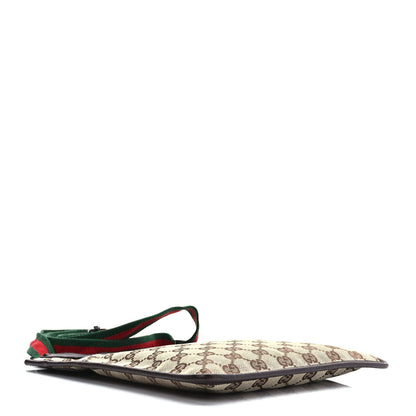 Gucci GG Monogram Web Messenger Crossbody Bag Dark Brown 3 of 8
