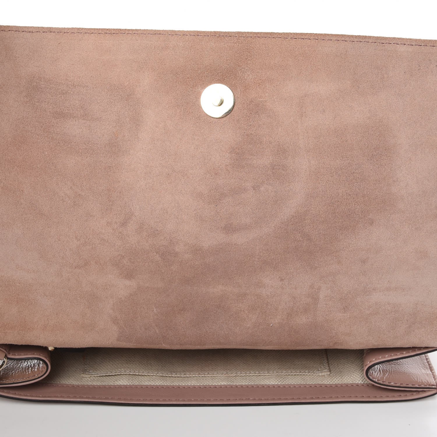 Gucci Soft Patent Medium Soho Clutch Dark Cipria 11 of 15