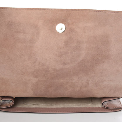 Gucci Soft Patent Medium Soho Clutch Dark Cipria 11 of 15