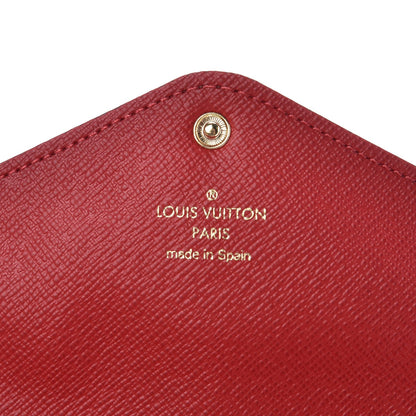 Louis Vuitton Damier Ebene Josephine Wallet Red 5 of 7