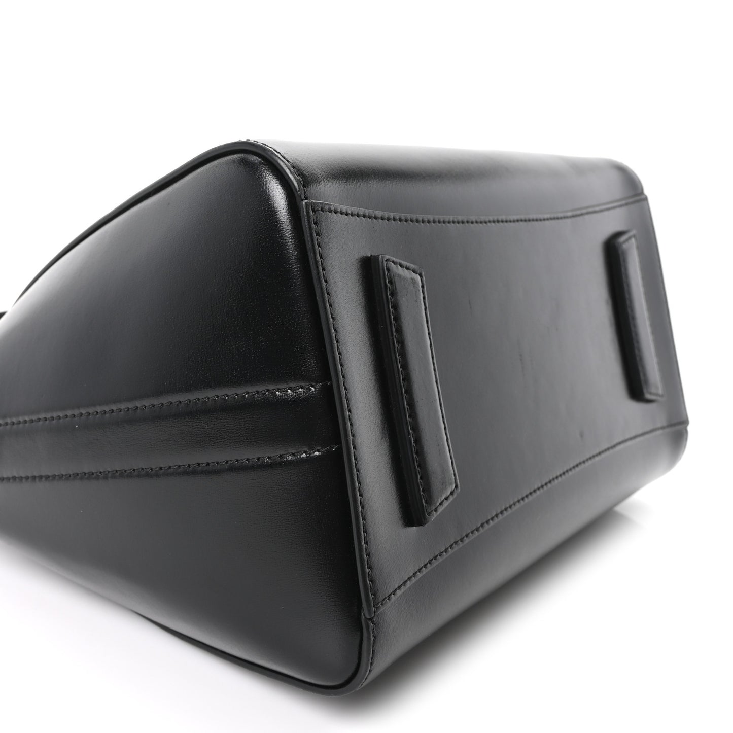 Shiny Lord Calfskin Small Antigona Black