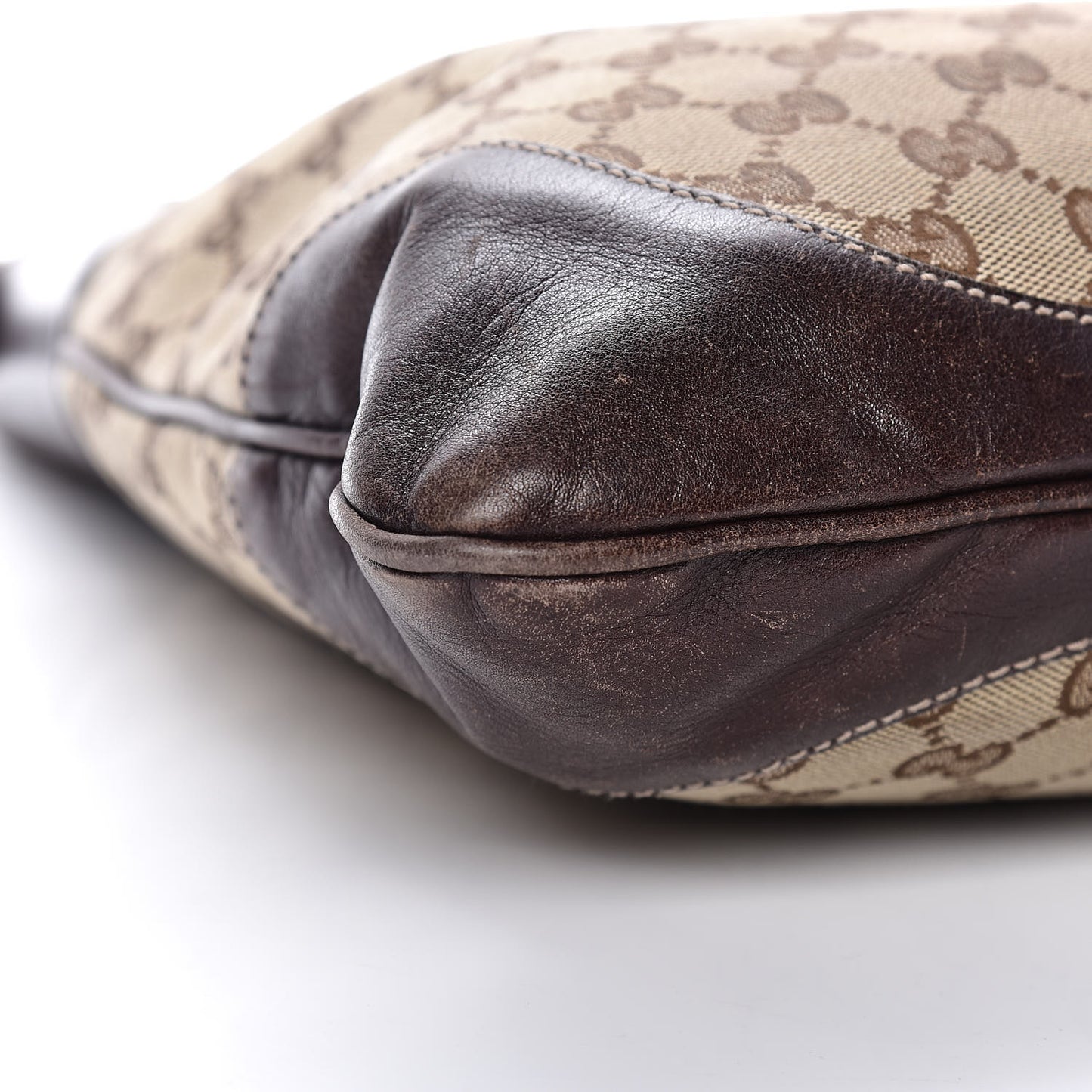 Monogram Web Jackie O Bouvier Hobo Dark Brown
