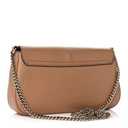 Gucci Pebbled Calfskin Medium Soho Flap Crossbody Camelia 3 of 12