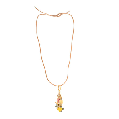 Louis Vuitton Metal Enamel Sweet Monogram Pendant Necklace Multicolor 3 of 3