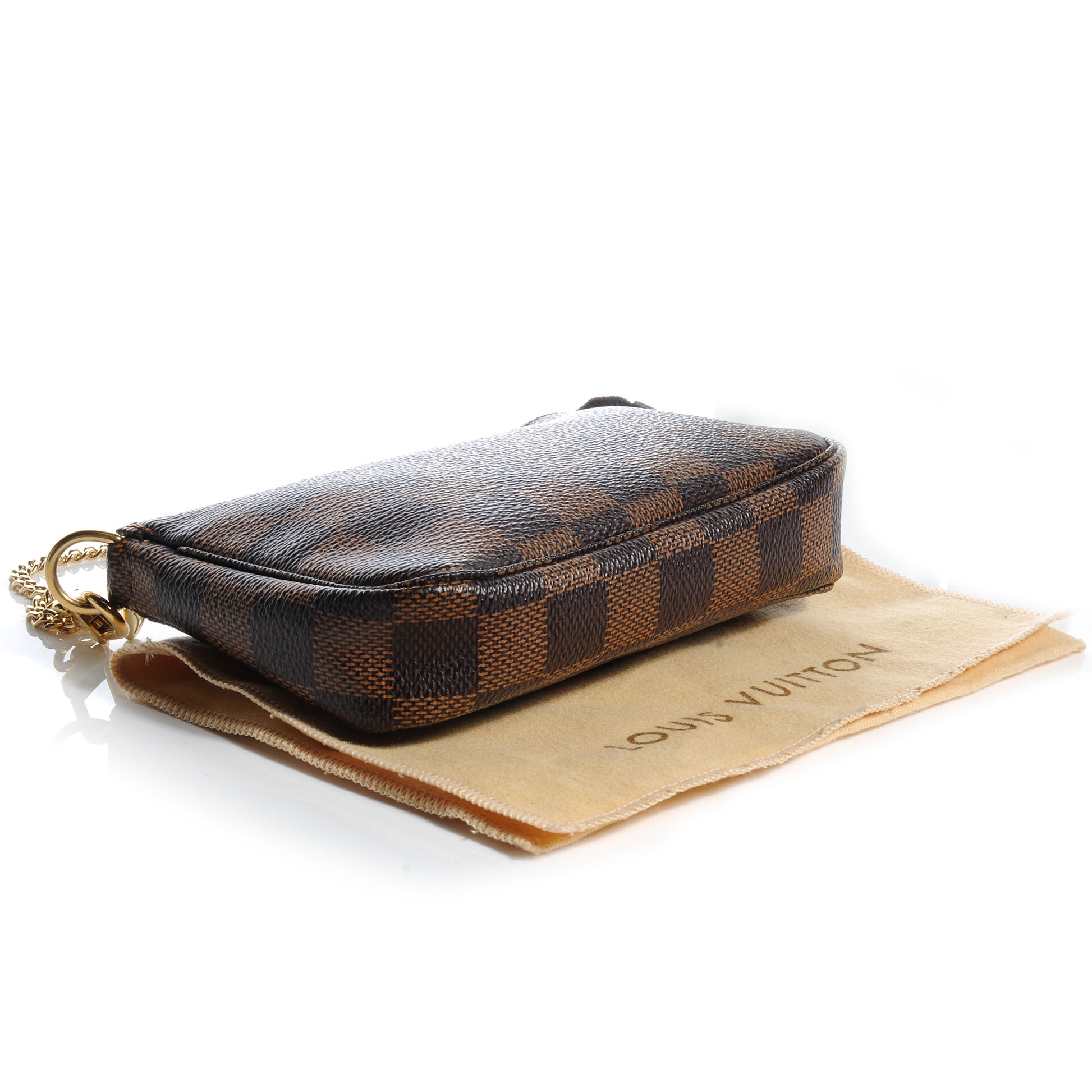 Louis Vuitton Damier Ebene Mini Pochette Accessories Bag 4 of 7