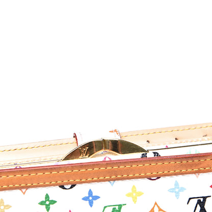 Louis Vuitton Monogram Multicolor French Purse Wallet White 13 of 14