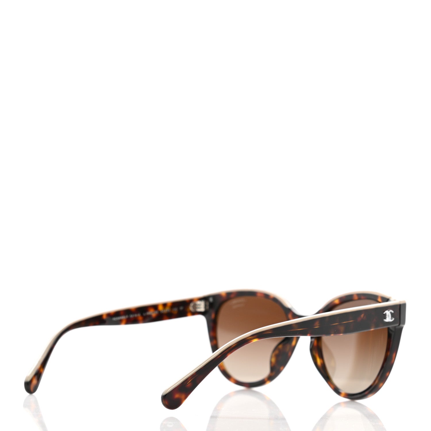 Chanel Acetate Polarized CC Butterfly Sunglasses 5414 Tortoise 7 of 18