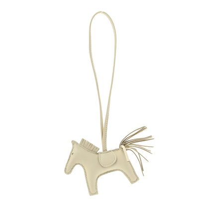 Hermes Milo Lambskin Grigri Rodeo Horse Bag Charm PM Nata 1 of 4
