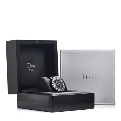 Christian Dior Stainless Steel Ceramic Diamond 38mm Dior VIII Quartz Watch Black 5 of 5